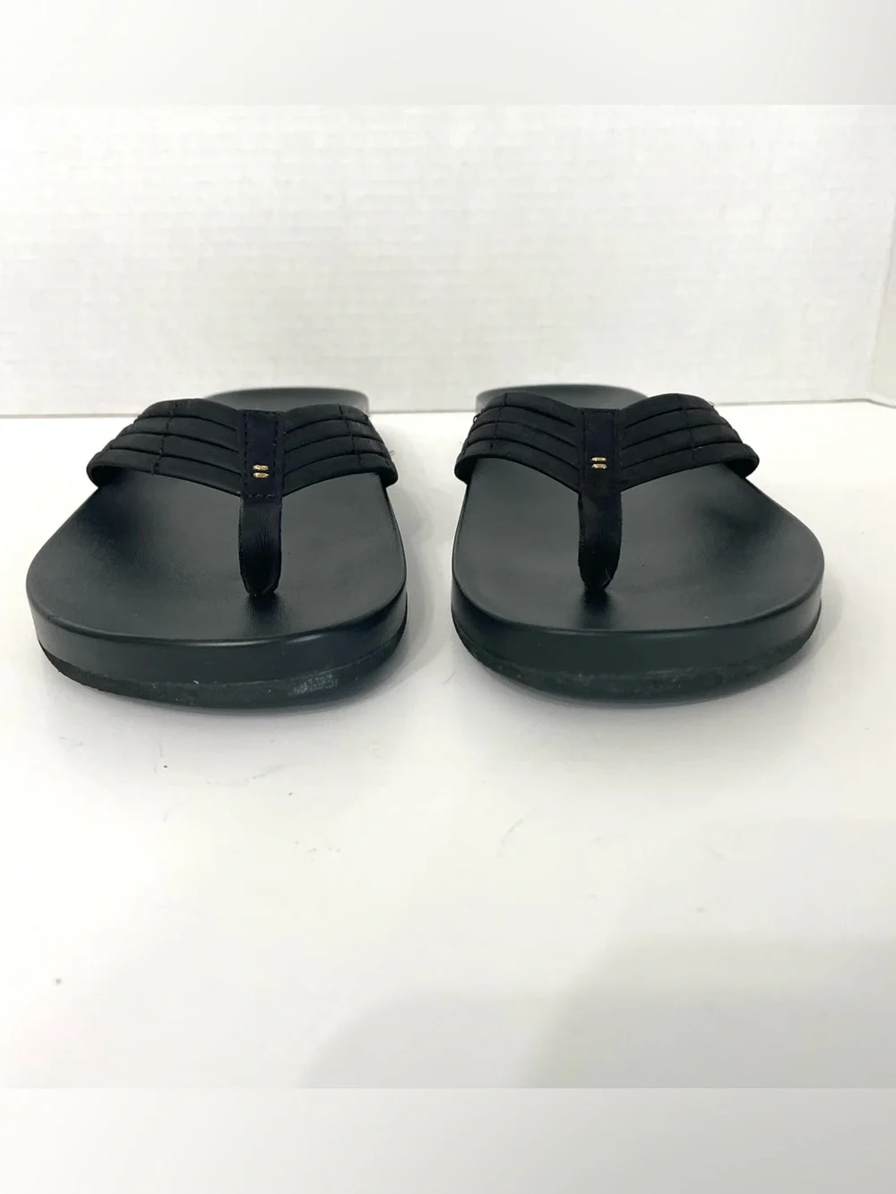 Reef Womens Black Flip Flop Sandals Arch Support Foam Beach Sz 9